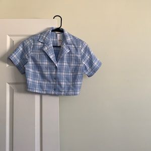 PacSun John Galt Plaid Crop Top